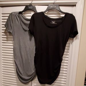 Lightweight Side Ruched Maternity T-shirts